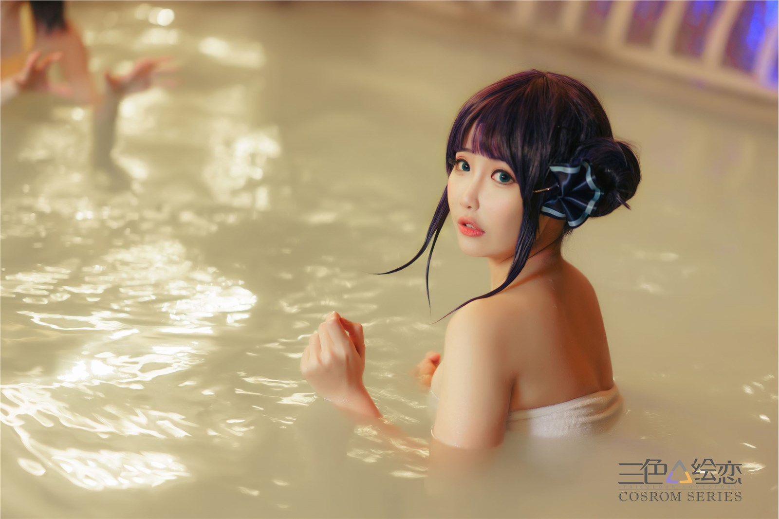 QitaroYaotang - You You Tri Color △ Drawing Love in Winter Hot Springs cosplay Wen Zhi - VioletWen(20)
